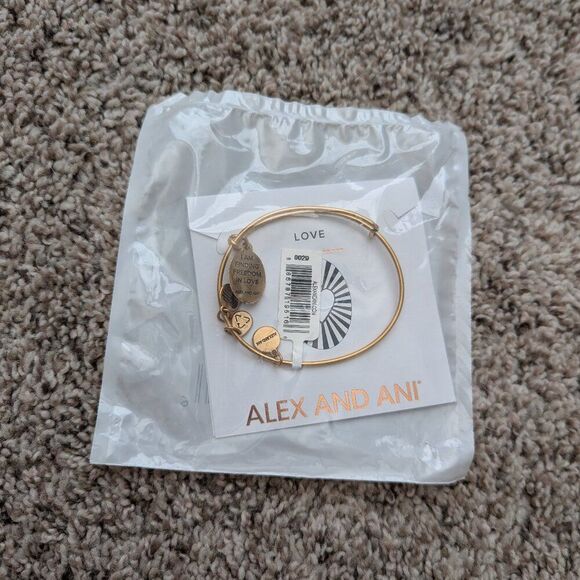Alex and Ani “I Am Finding Freedom in Love” Bangle | NIB | Rafaelian Finish - Picture 1 of 2